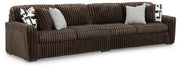 Midnight-Madness Chocolate 2-Piece Sectional - 98104S7