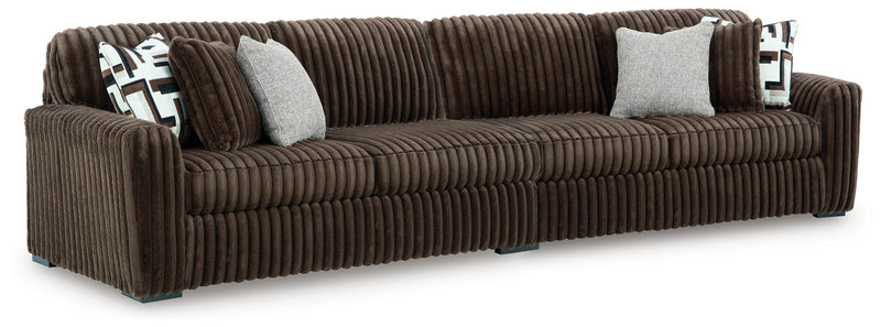 Midnight-Madness Chocolate 2-Piece Sectional - 98104S7