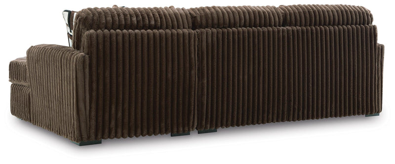 Midnight-Madness Chocolate 2-Piece Sectional Sofa with Chaise - 98104S2