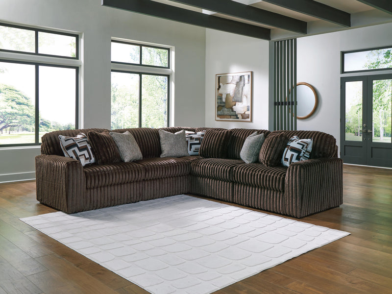 Midnight-Madness Chocolate 5-Piece Sectional - 98104S26