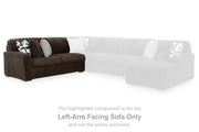 Midnight-Madness Chocolate Left-Arm Facing Sofa - 9810466