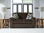 Midnight-Madness Chocolate Loveseat - 9810435