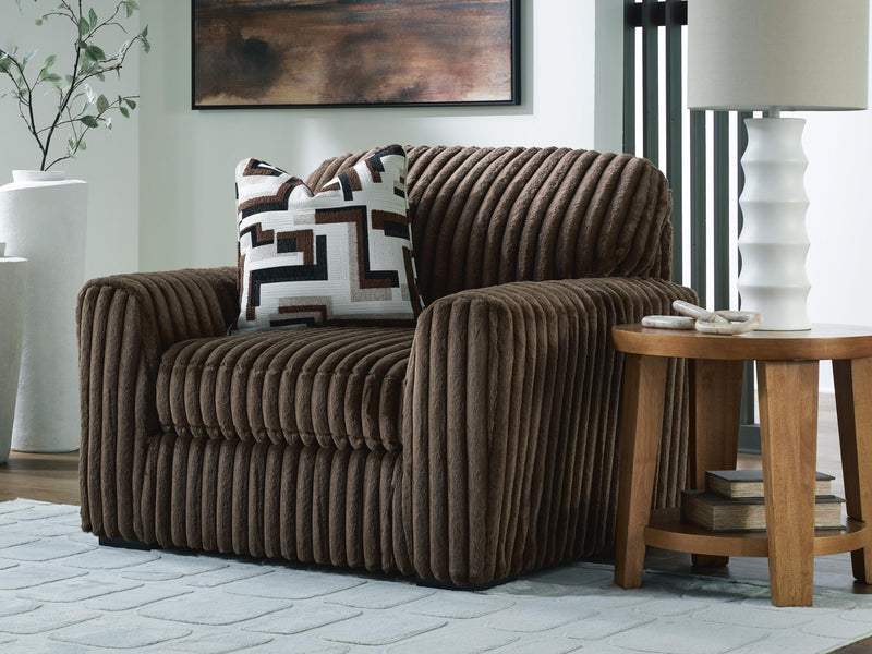Midnight-Madness Chocolate Oversized Chair - 9810423