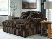 Midnight-Madness Chocolate Oversized Chaise - 9810415