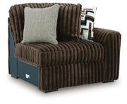 Midnight-Madness Chocolate Right-Arm Facing Corner Chair - 9810465