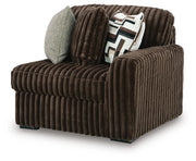 Midnight-Madness Chocolate Right-Arm Facing Corner Chair - 9810465