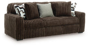 Midnight-Madness Chocolate Sofa and Loveseat - 98104U1