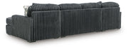 Midnight-Madness Gunmetal 3-Piece Double Chaise Sectional - 98105S7