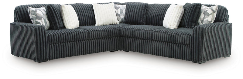 Midnight-Madness Gunmetal 3-Piece Sectional - 98105S5