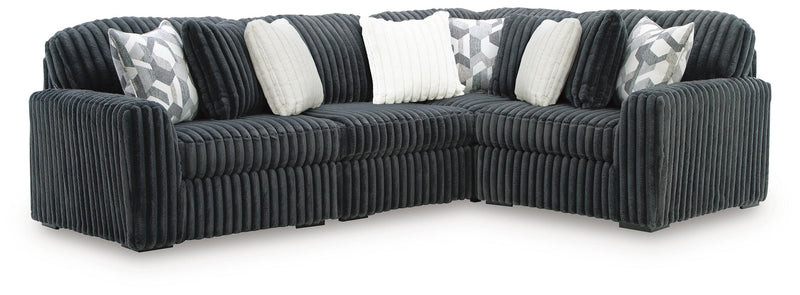 Midnight-Madness Gunmetal 4-Piece Sectional - 98105S26