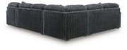 Midnight-Madness Gunmetal 4-Piece Sectional with Chaise - 98105S2