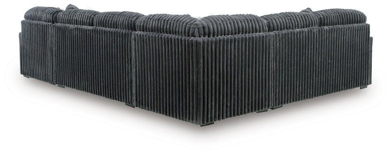 Midnight-Madness Gunmetal 4-Piece Sectional with Chaise - 98105S2
