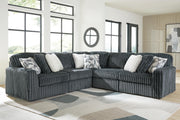 Midnight-Madness Gunmetal 5-Piece Sectional - 98105S27