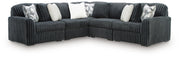 Midnight-Madness Gunmetal 5-Piece Sectional - 98105S27