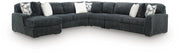 Midnight-Madness Gunmetal 5-Piece Sectional with Chaise - 98105S11