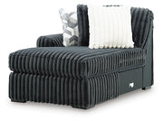 Midnight-Madness Gunmetal Left-Arm Facing Corner Chaise - 9810516