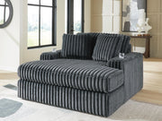 Midnight-Madness Gunmetal Oversized Chaise - 9810515