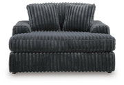 Midnight-Madness Gunmetal Oversized Chaise - 9810515