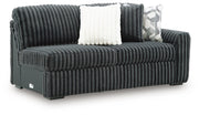 Midnight-Madness Gunmetal Right-Arm Facing Sofa - 9810567