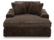 Midnight-Madness Loveseat, Oversized Chaise and Ottoman - 98104U3