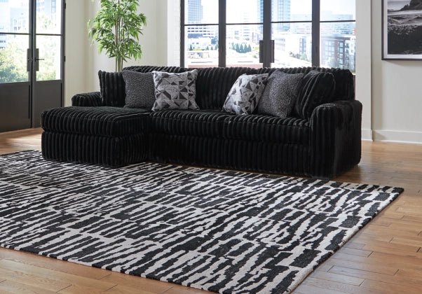 Midnight - Madness Onyx 2 - Piece LAF Sectional - Gate FurnitureSectional