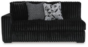 Midnight-Madness Onyx 2-Piece Sectional and Oversized Chaise - 98103U5