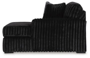 Midnight-Madness Onyx 2-Piece Sectional and Oversized Chaise - 98103U5