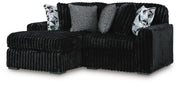 Midnight-Madness Onyx 2-Piece Sectional with Chaise - 98103S13