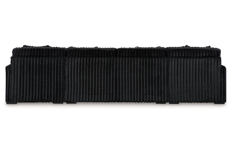 Midnight - Madness Onyx 3 Piece Double Chaise Sectional - Gate FurnitureSectional