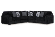 Midnight - Madness Onyx 3 - Piece Sectional - Gate FurnitureSectional