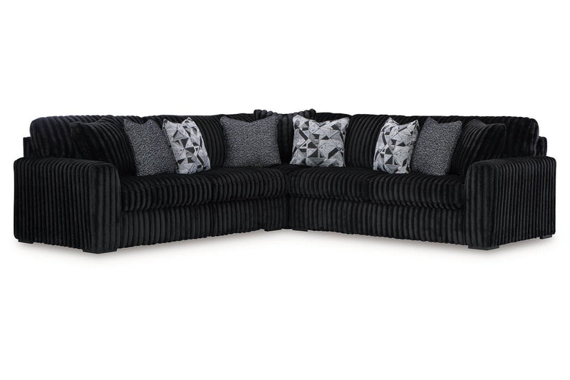 Midnight - Madness Onyx 3 - Piece Sectional - Gate FurnitureSectional