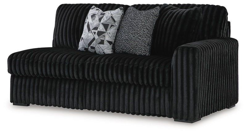 Midnight-Madness Onyx 3-Piece Sectional with Chaise - 98103S10
