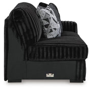 Midnight-Madness Onyx 3-Piece Sectional with Chaise - 98103S10