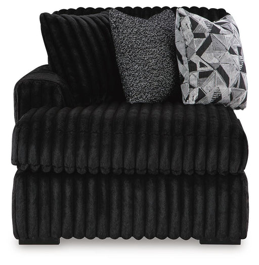 Midnight-Madness Onyx 3-Piece Sectional with Chaise - 98103S10