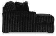 Midnight-Madness Onyx 3-Piece Sectional with Chaise - 98103S10