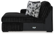 Midnight-Madness Onyx 3-Piece Sectional with Chaise - 98103S10