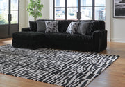 Midnight-Madness Onyx 3-Piece Sectional with Chaise - 98103S15