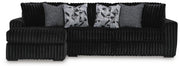 Midnight-Madness Onyx 3-Piece Sectional with Chaise - 98103S15