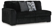 Midnight-Madness Onyx 4-Piece Sectional and Oversized Chaise - 98103U2