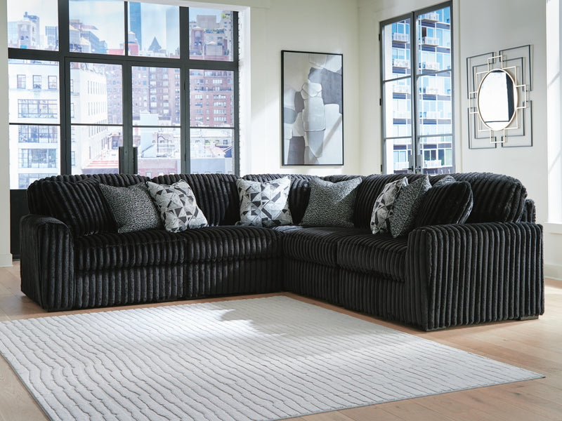 Midnight-Madness Onyx 5-Piece Sectional - 98103S26