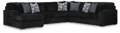 Midnight-Madness Onyx 6-Piece Sectional with Chaise - 98103S23
