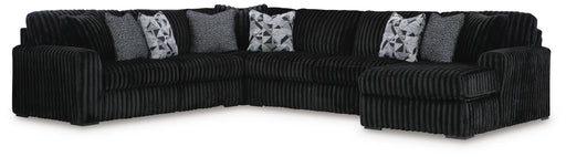 Midnight-Madness Onyx 6-Piece Sectional with Chaise - 98103S24