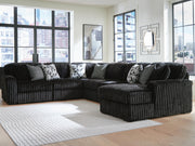 Midnight-Madness Onyx 6-Piece Sectional with Chaise - 98103S24