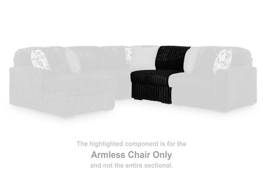 Midnight-Madness Onyx Armless Chair - 9810346