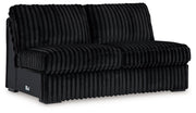 Midnight-Madness Onyx Armless Loveseat - 9810334