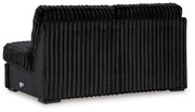 Midnight-Madness Onyx Armless Loveseat - 9810334