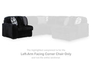Midnight-Madness Onyx Left-Arm Facing Corner Chair - 9810364