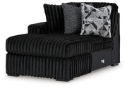 Midnight-Madness Onyx Left-Arm Facing Corner Chaise - 9810316
