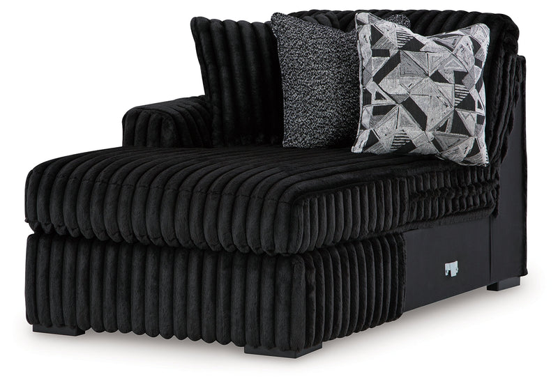 Midnight-Madness Onyx Left-Arm Facing Corner Chaise - 9810316