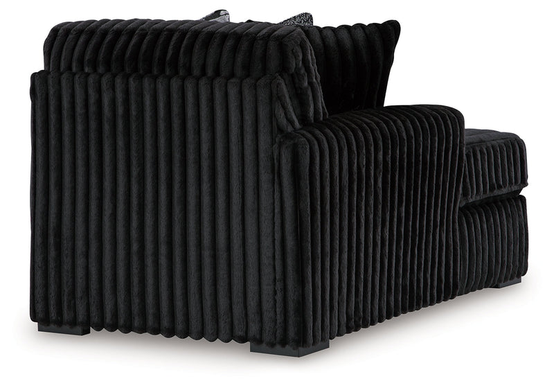 Midnight-Madness Onyx Left-Arm Facing Corner Chaise - 9810316